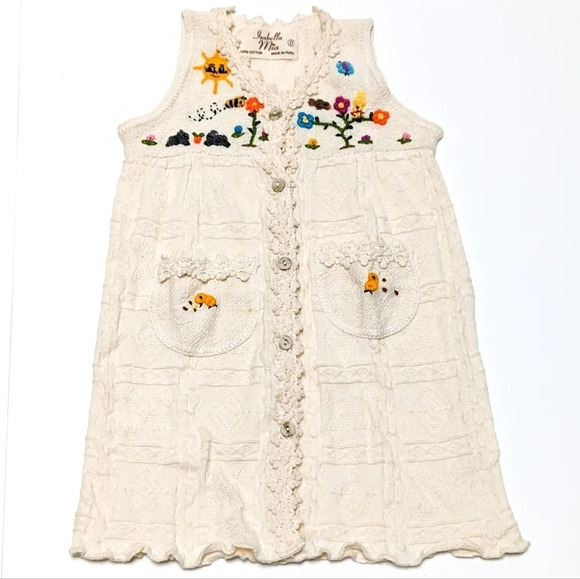 Isabella Mia Knit Dress Made in Peru size 0 (9-12 Mos) - Picture 1 of 7